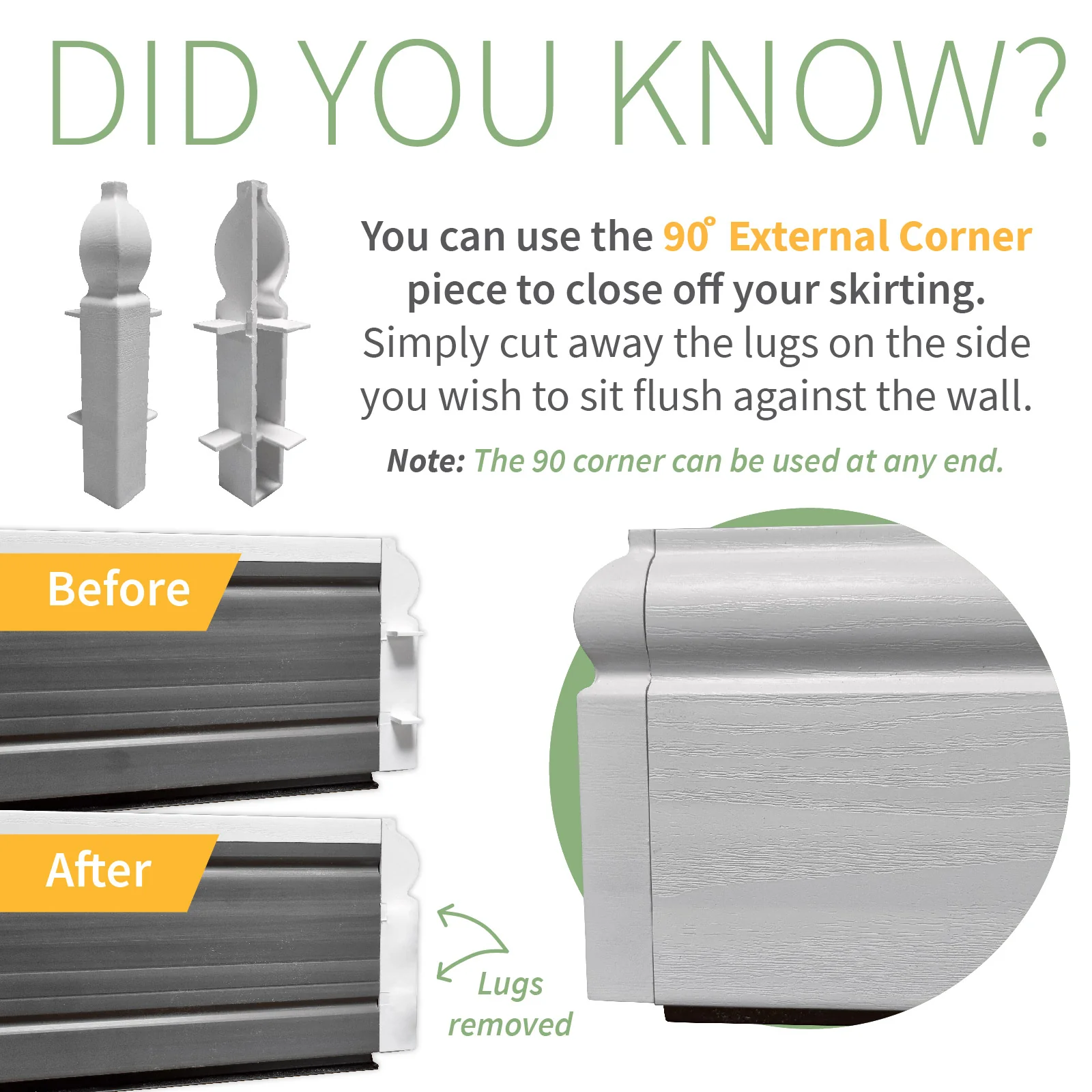 100mm Chamfered 90° External Corner Joint - Image 8