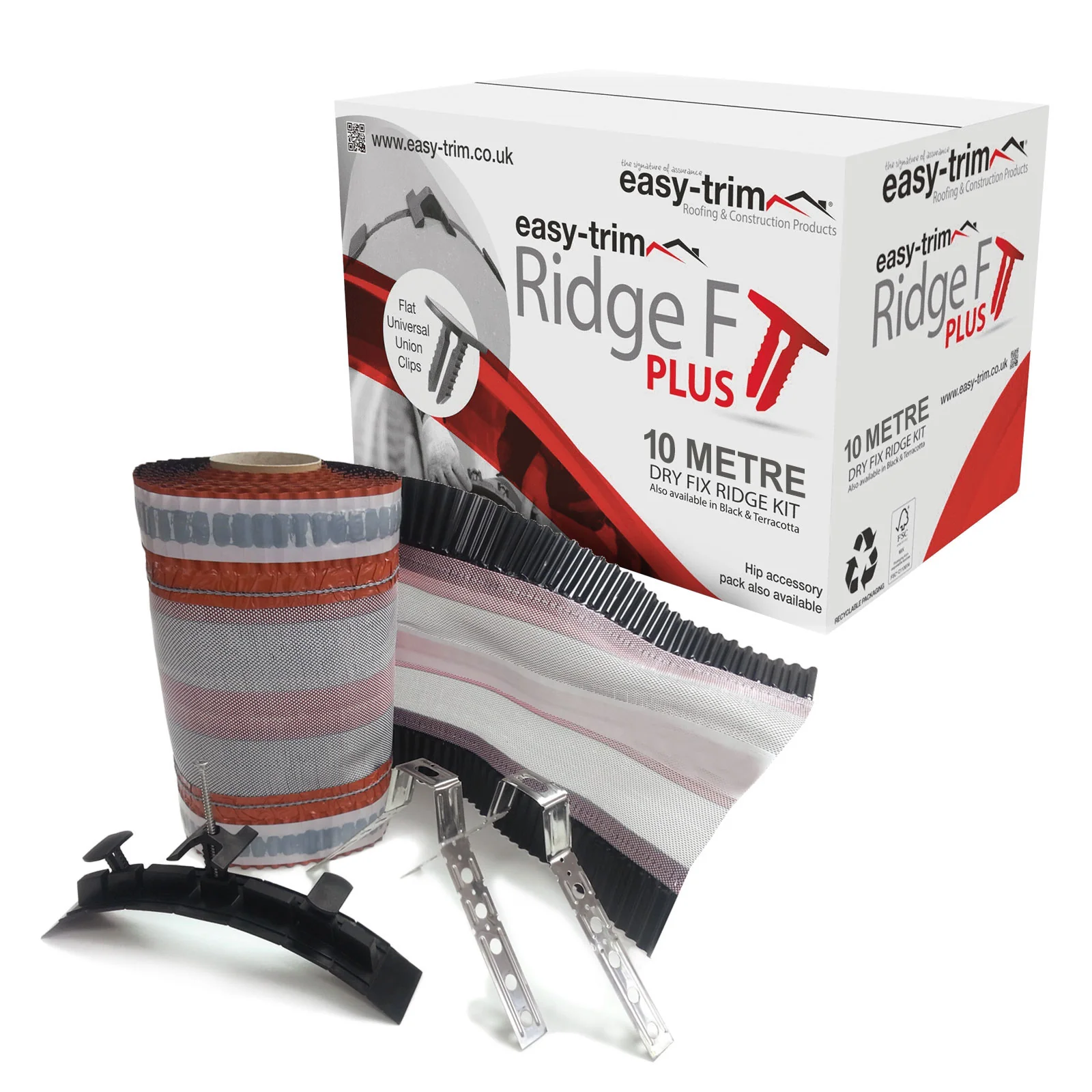 10m EasyRidge F PLUS Dry Fix Ridge Kit - Image 10