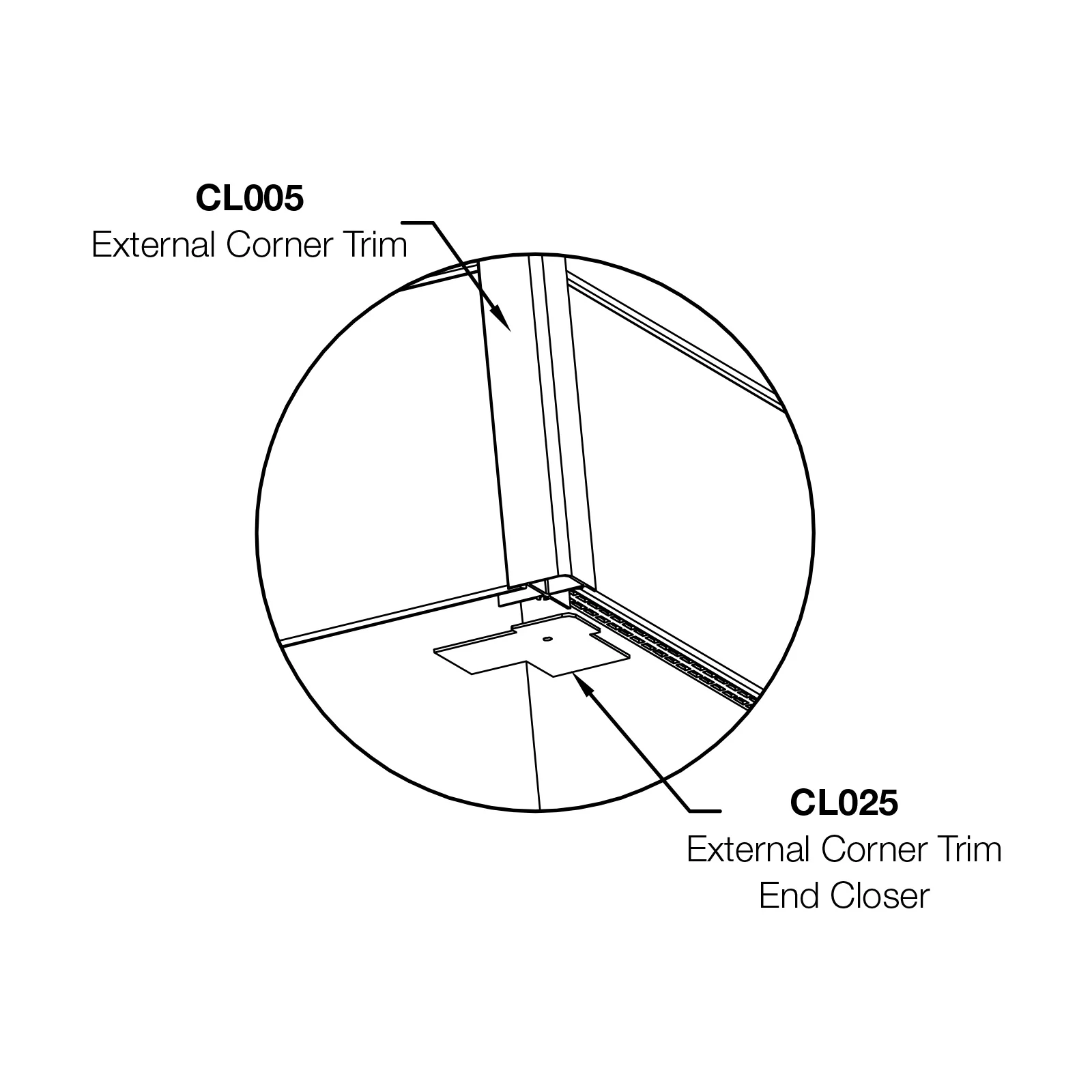 Composite Cladding External Corner End Cap - Image 3