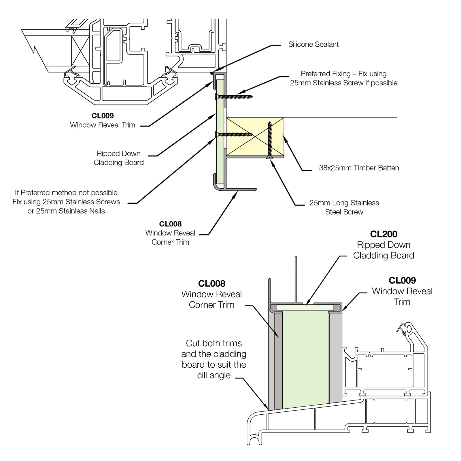 Composite Cladding Window Reveal Trim - Image 3