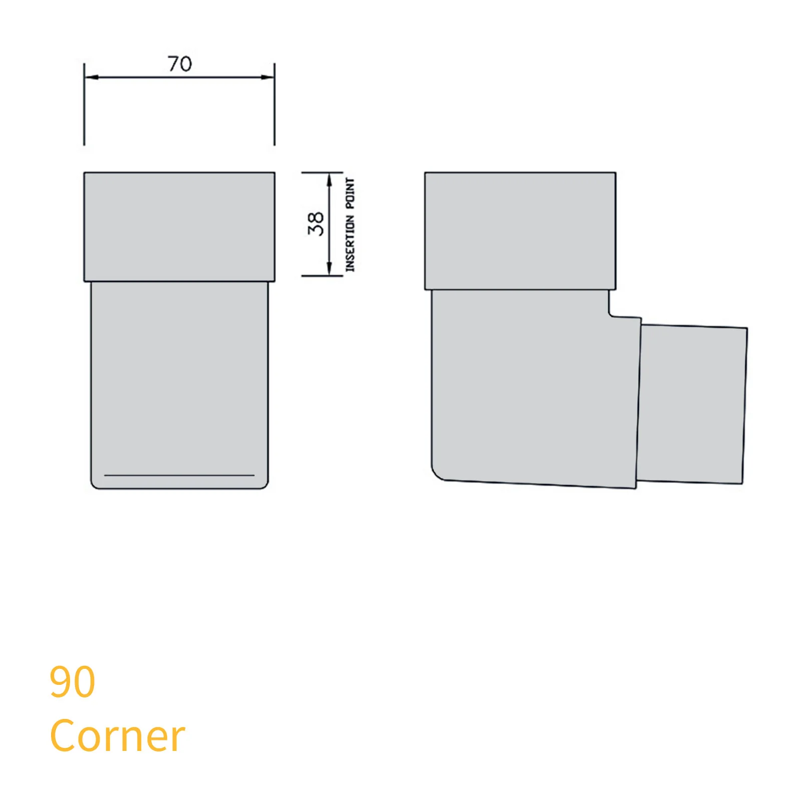 FloPlast 65mm Square Downpipe - Image 14