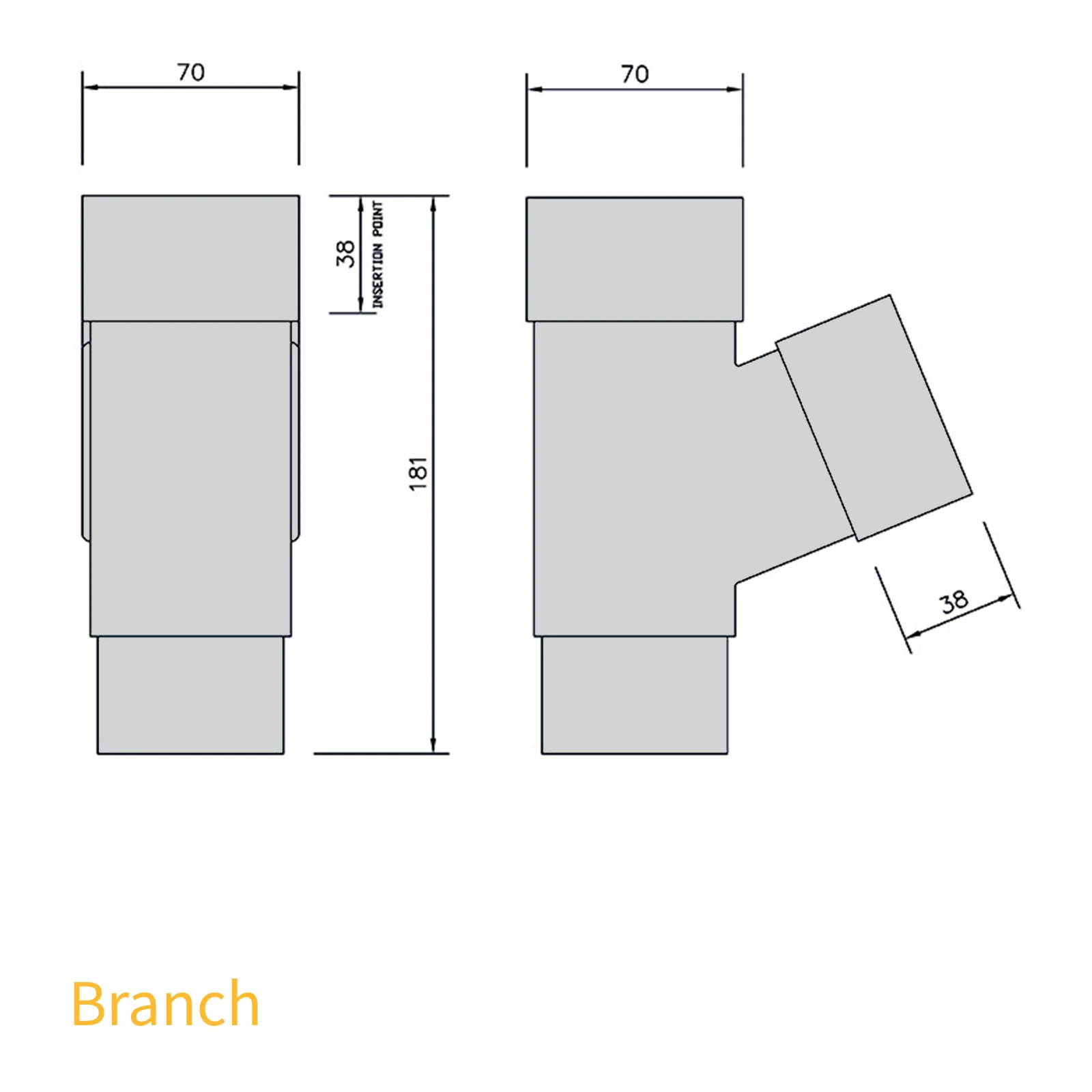 FloPlast 65mm Square Downpipe - Image 24
