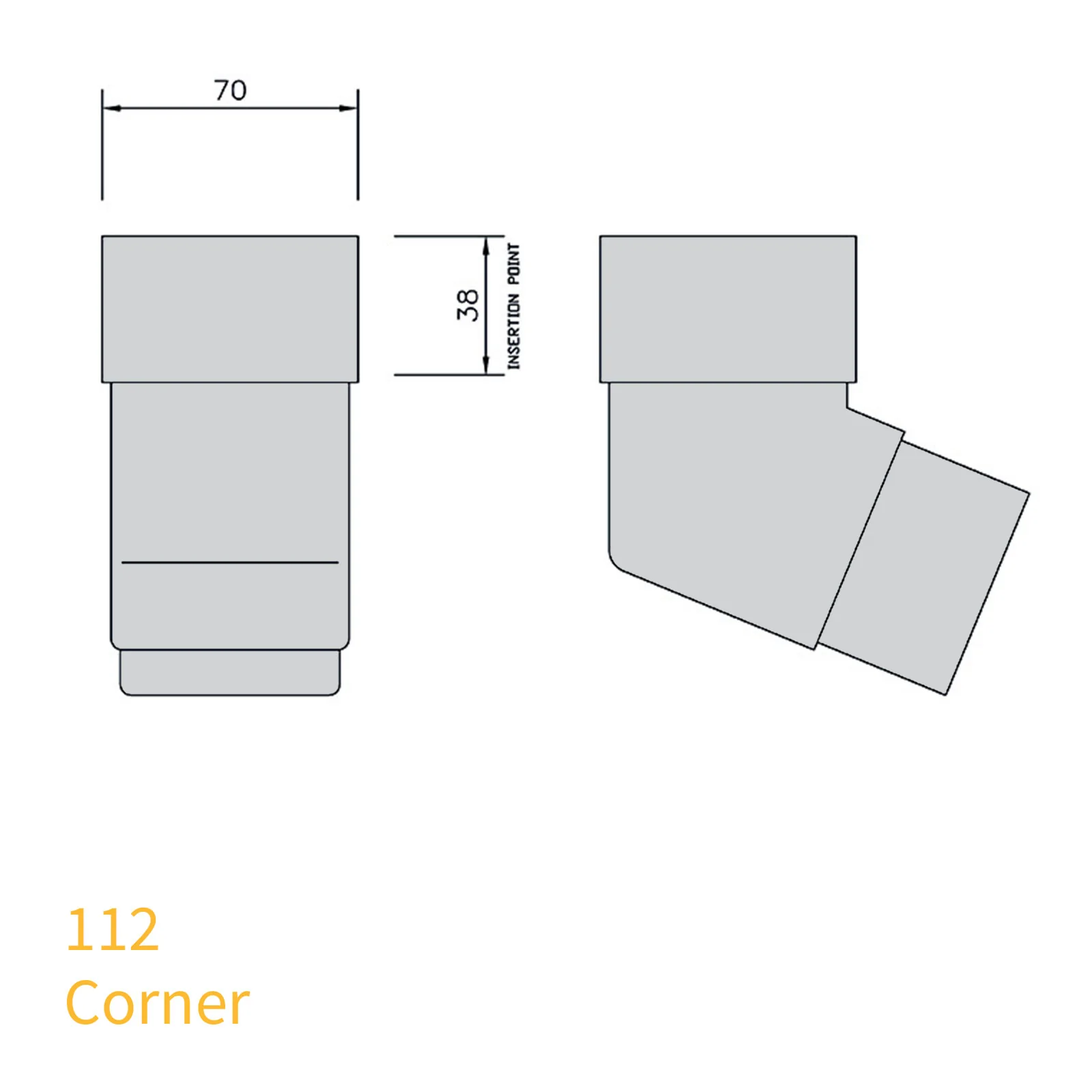 FloPlast 65mm Square Downpipe - Image 4