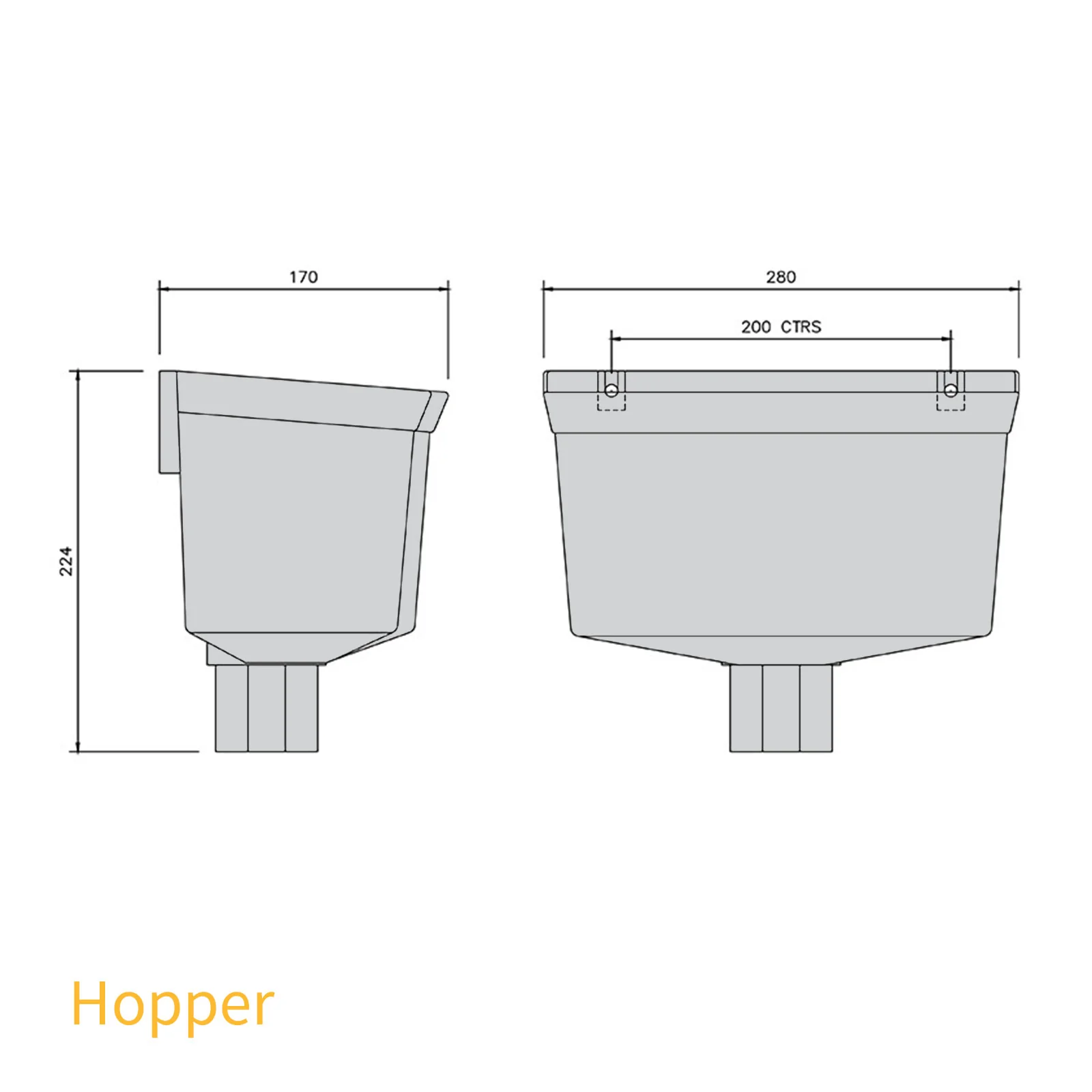 FloPlast 65mm Square Downpipe - Image 56
