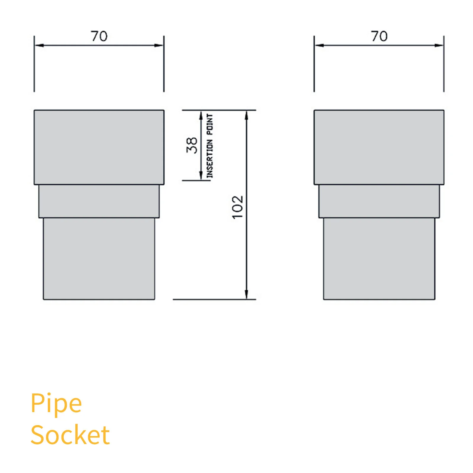 FloPlast 65mm Square Downpipe - Image 72