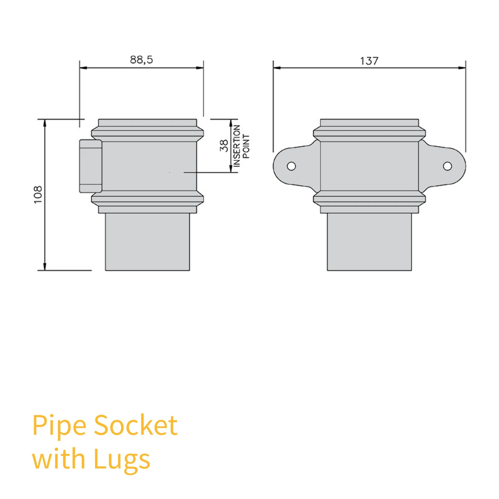 FloPlast 65mm Square Downpipe - Image 76