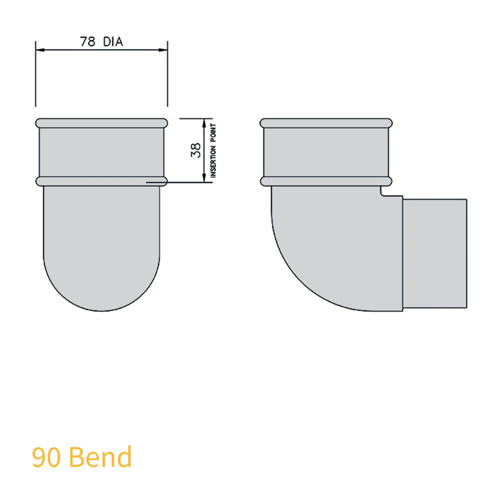 FloPlast 68mm Round Downpipe - Image 18