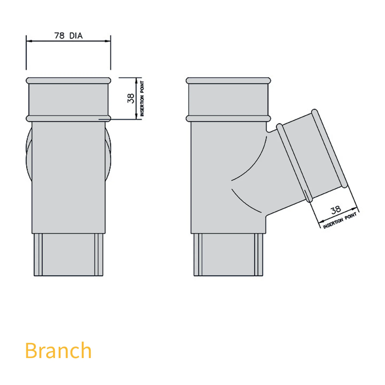 FloPlast 68mm Round Downpipe - Image 24