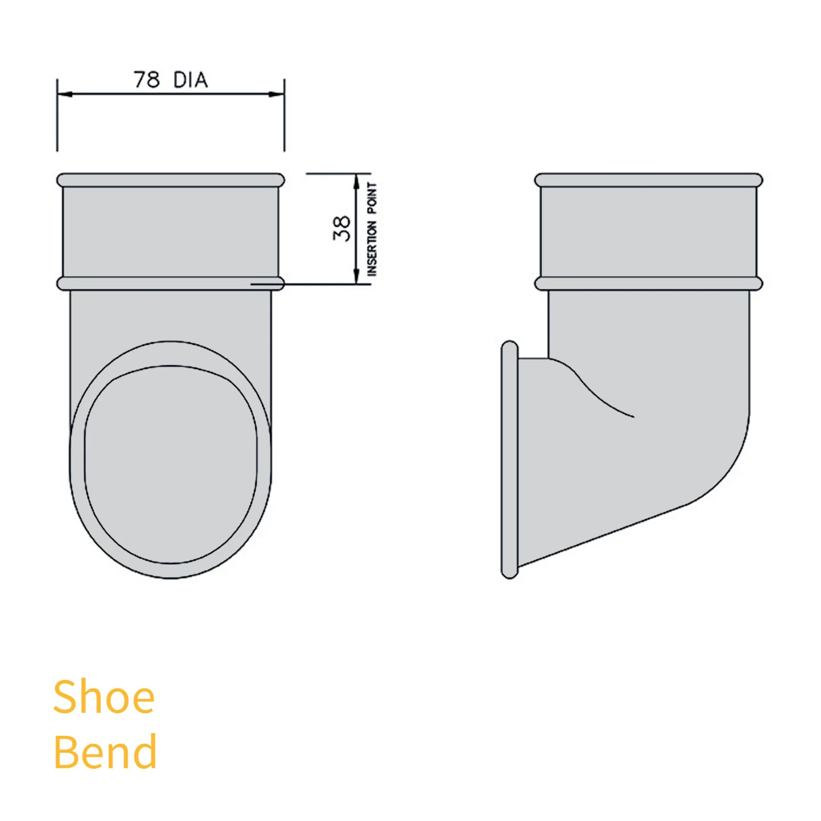 FloPlast 68mm Round Downpipe - Image 50