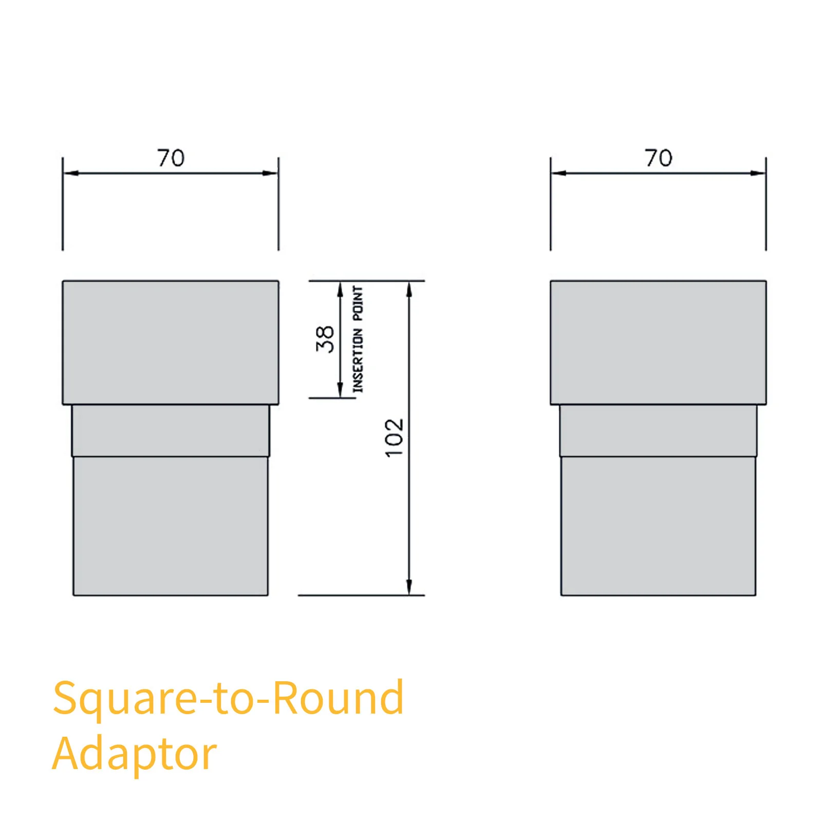 FloPlast 68mm Round Downpipe - Image 62