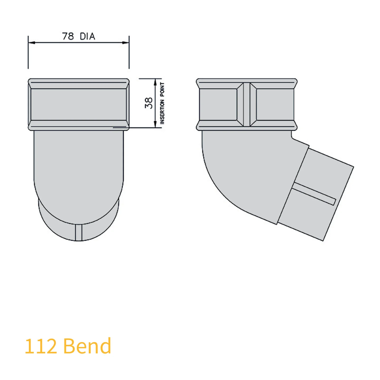 FloPlast 68mm Round Downpipe - Image 8