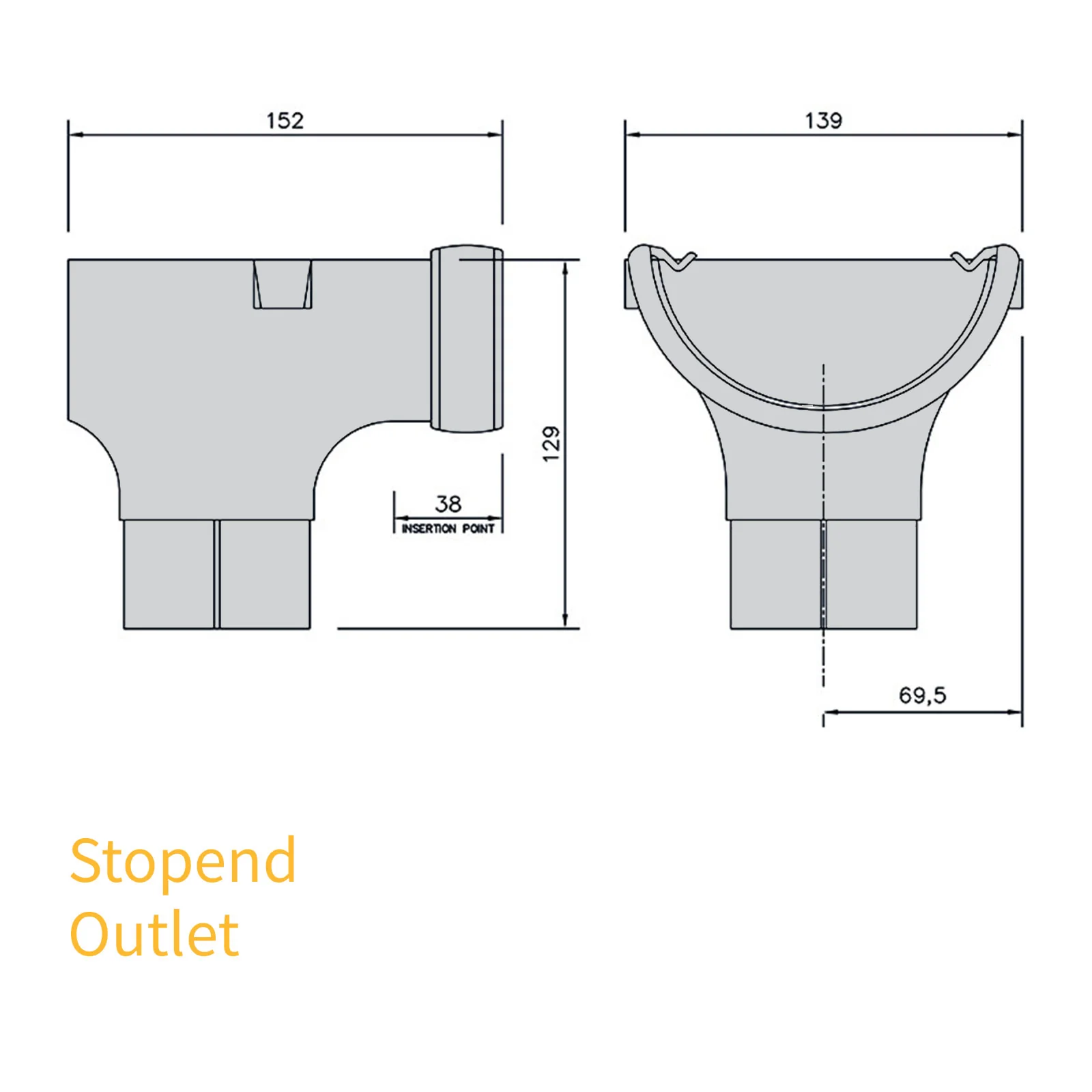 FloPlast Half Round 112mm Gutter - Image 17