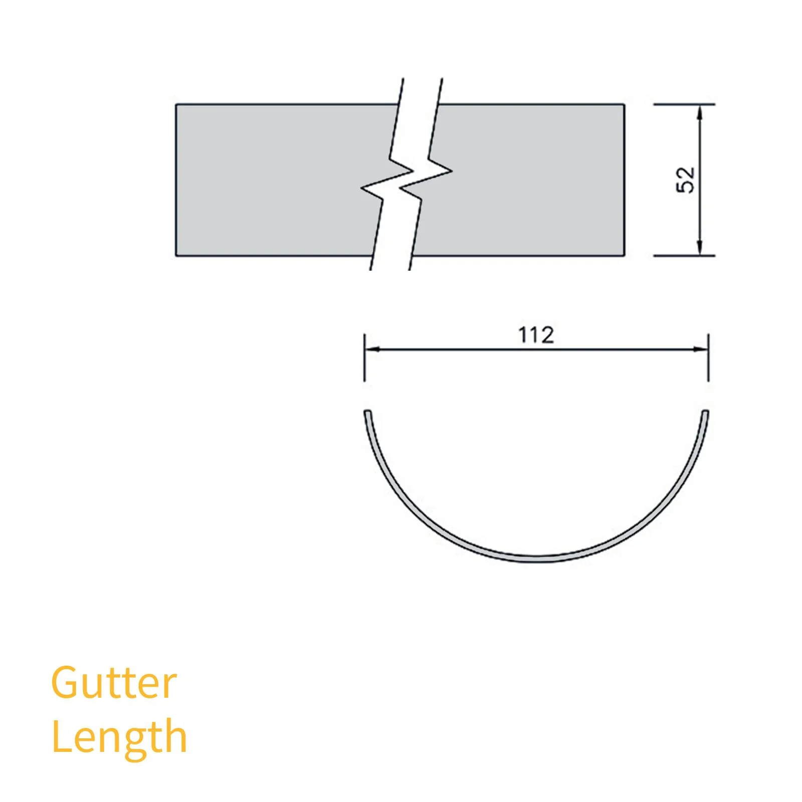 FloPlast Half Round 112mm Gutter (4m) - Image 9