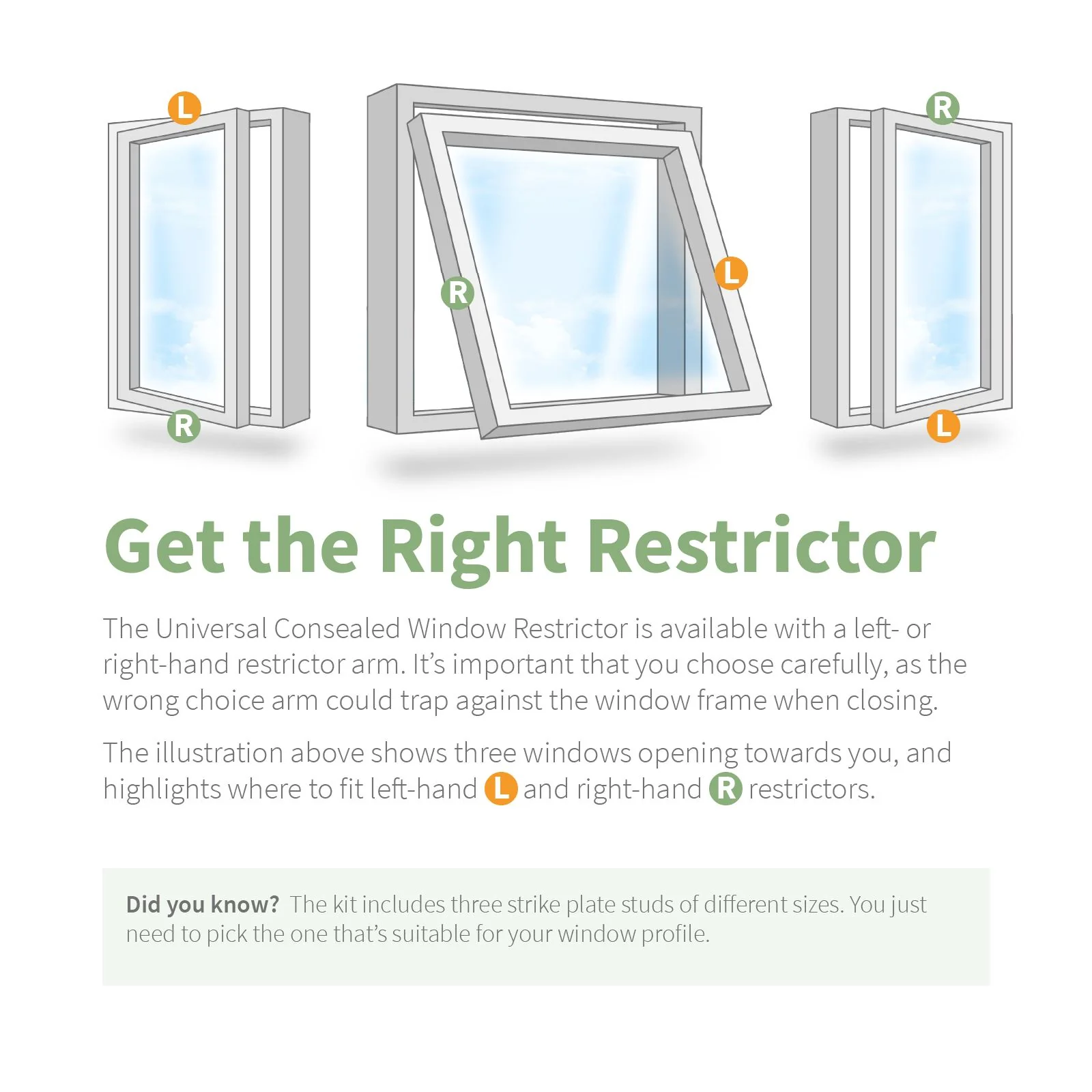 Universal Concealed Window Restrictor Kit - Image 3