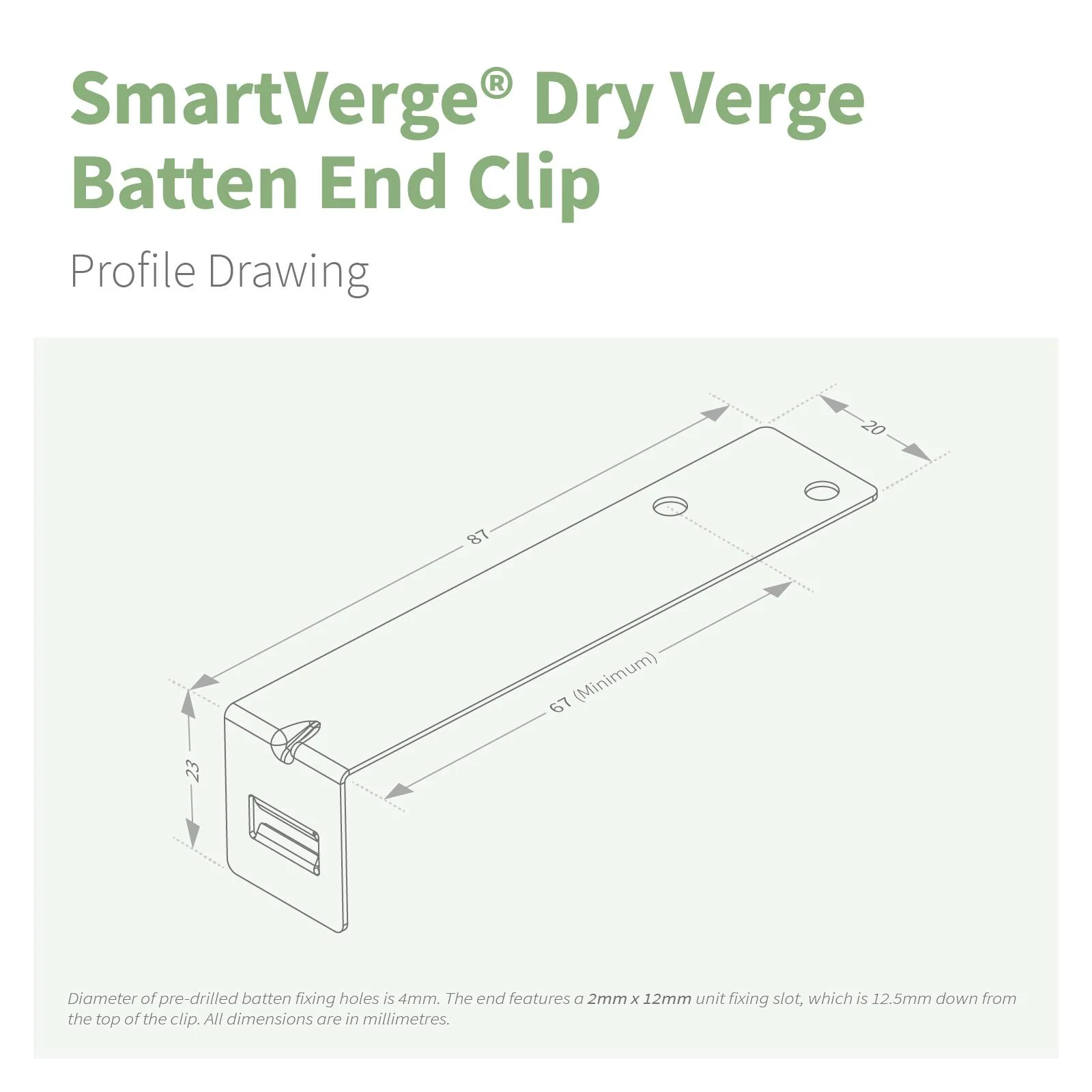 SmartVerge Batten End Clip - Image 8