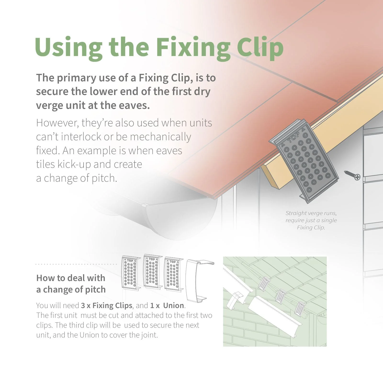 SmartVerge Linear Dry Verge Fixing Clip - Image 4