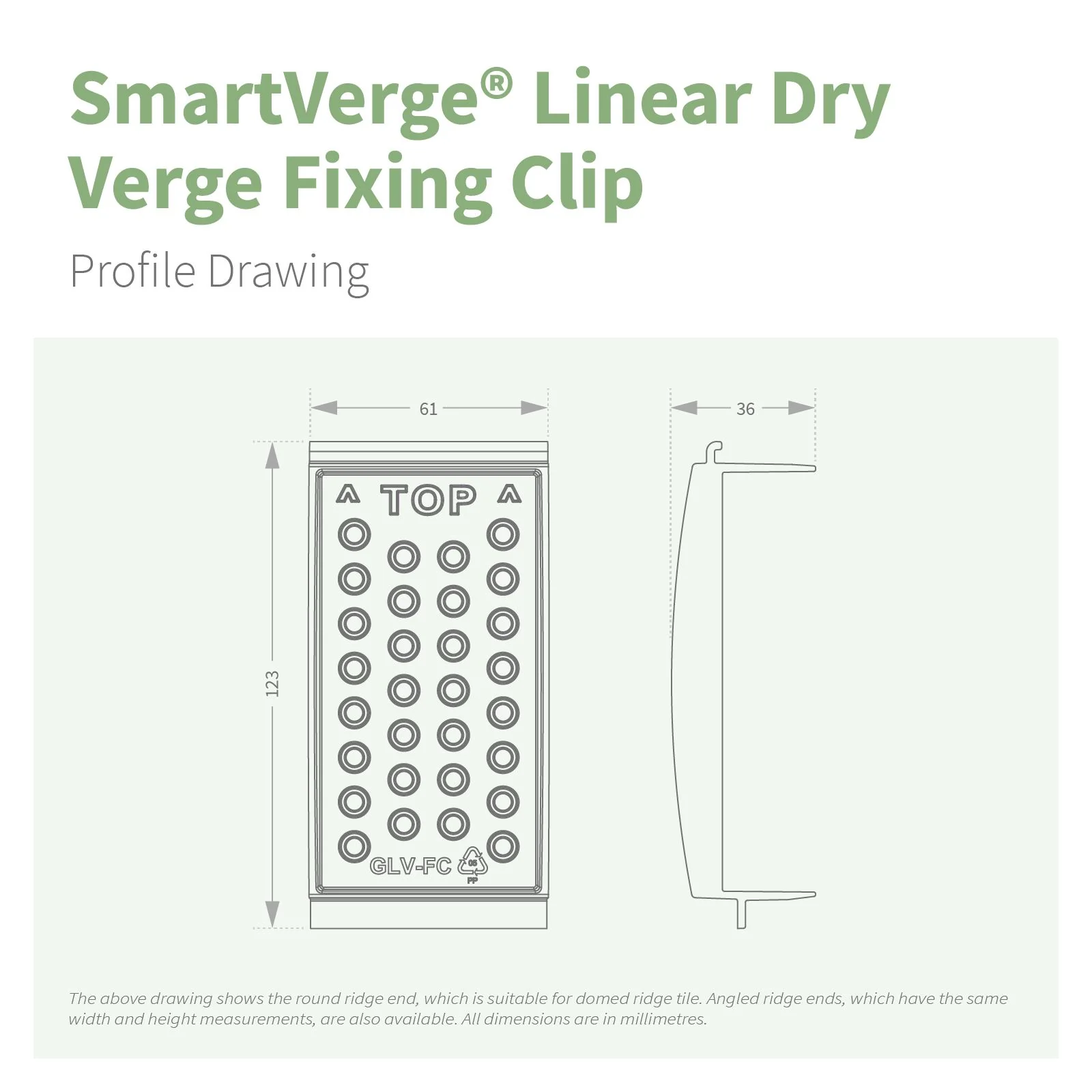 SmartVerge Linear Dry Verge Fixing Clip - Image 5