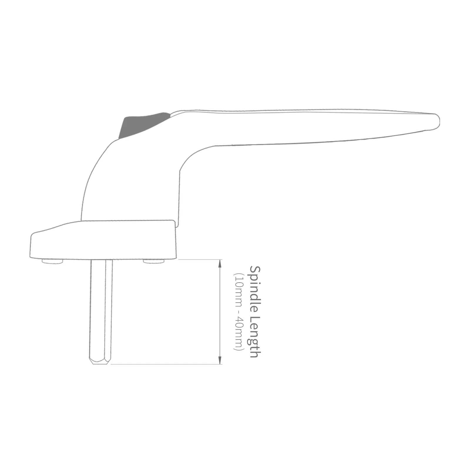 Yale Quartus Cranked Window Handle - Image 4